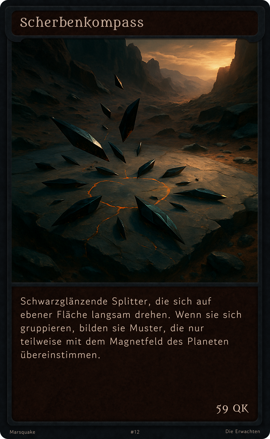 Marsquake Kreaturenkarte: Scherbenkompass – Gewöhnlich
