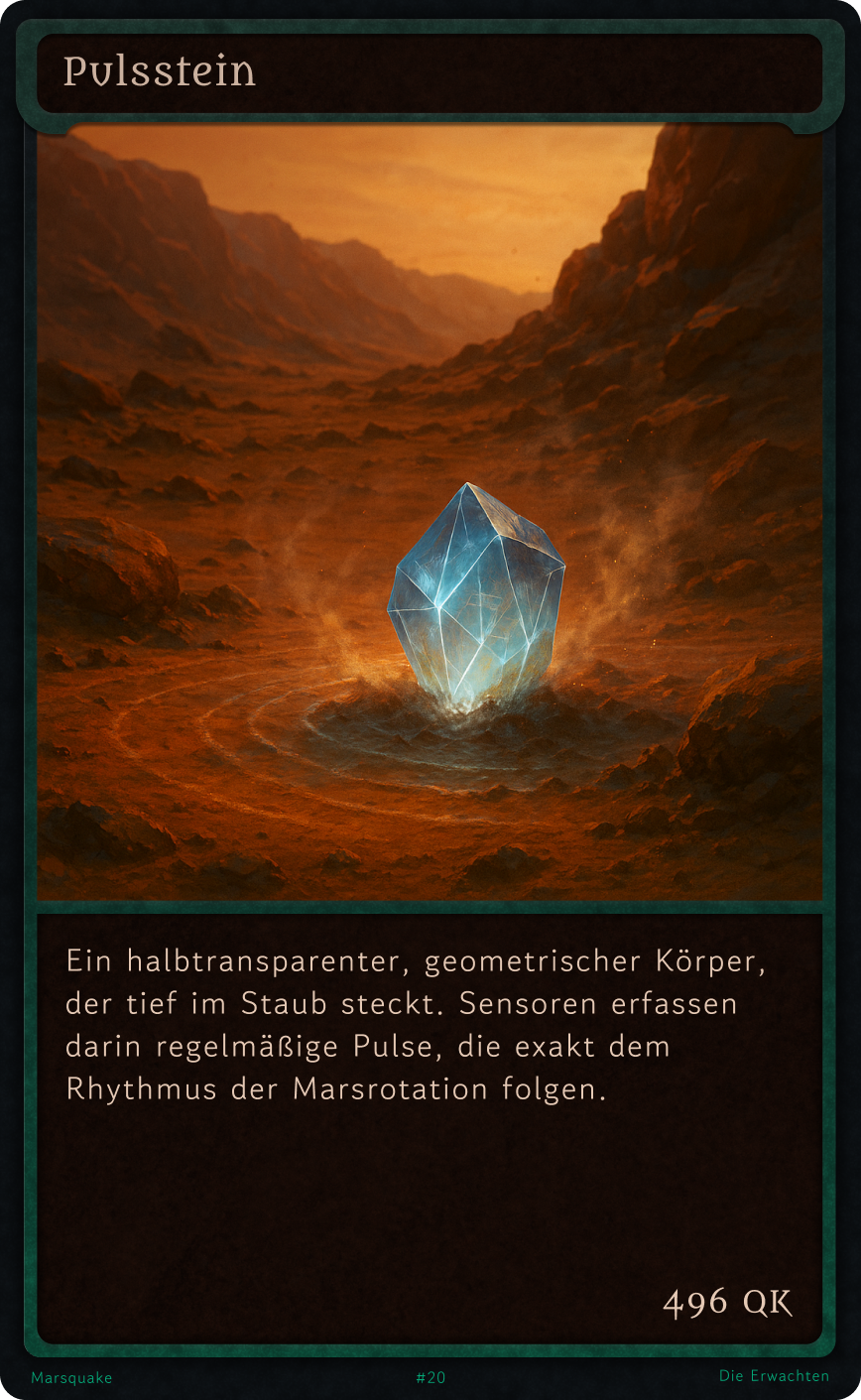 Marsquake Kreaturenkarte: Pulsstein – Ungewöhnlich