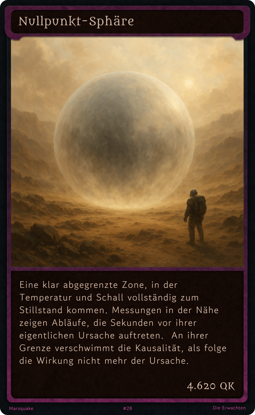 Marsquake Kreaturenkarte: Nullpunkt-Sphäre – Mystisch